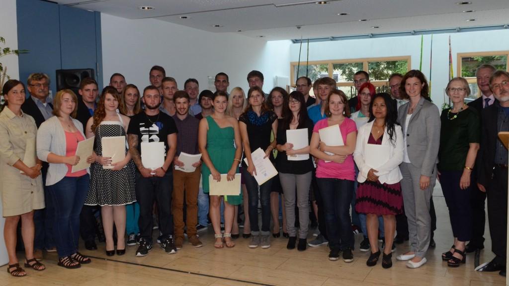 Freisprechungsfeier der Gärtnerinnen und Gärtner 2014 am Beruflichen Schulzentrum Regensburger Land